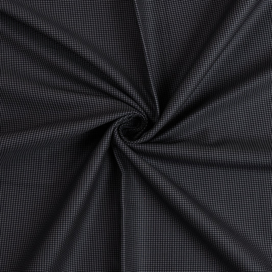 Black Solid Cotton Dobby Fabric (FC-400) - Dinesh Exports